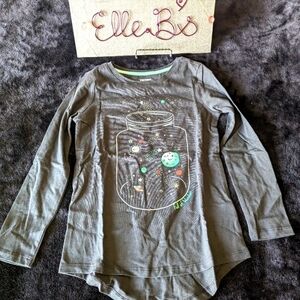 Long Sleeve Galaxy Theme Tee S (6-7)